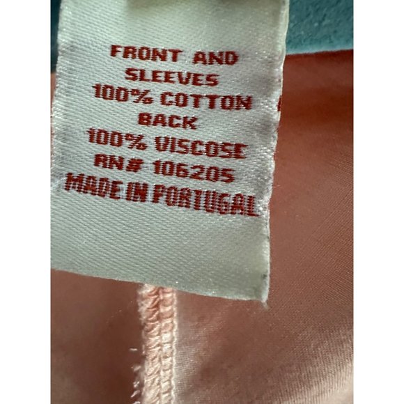 Sundance mineral wash size M cocoon back hi low hem peach long sleeve top - Picture 4 of 6